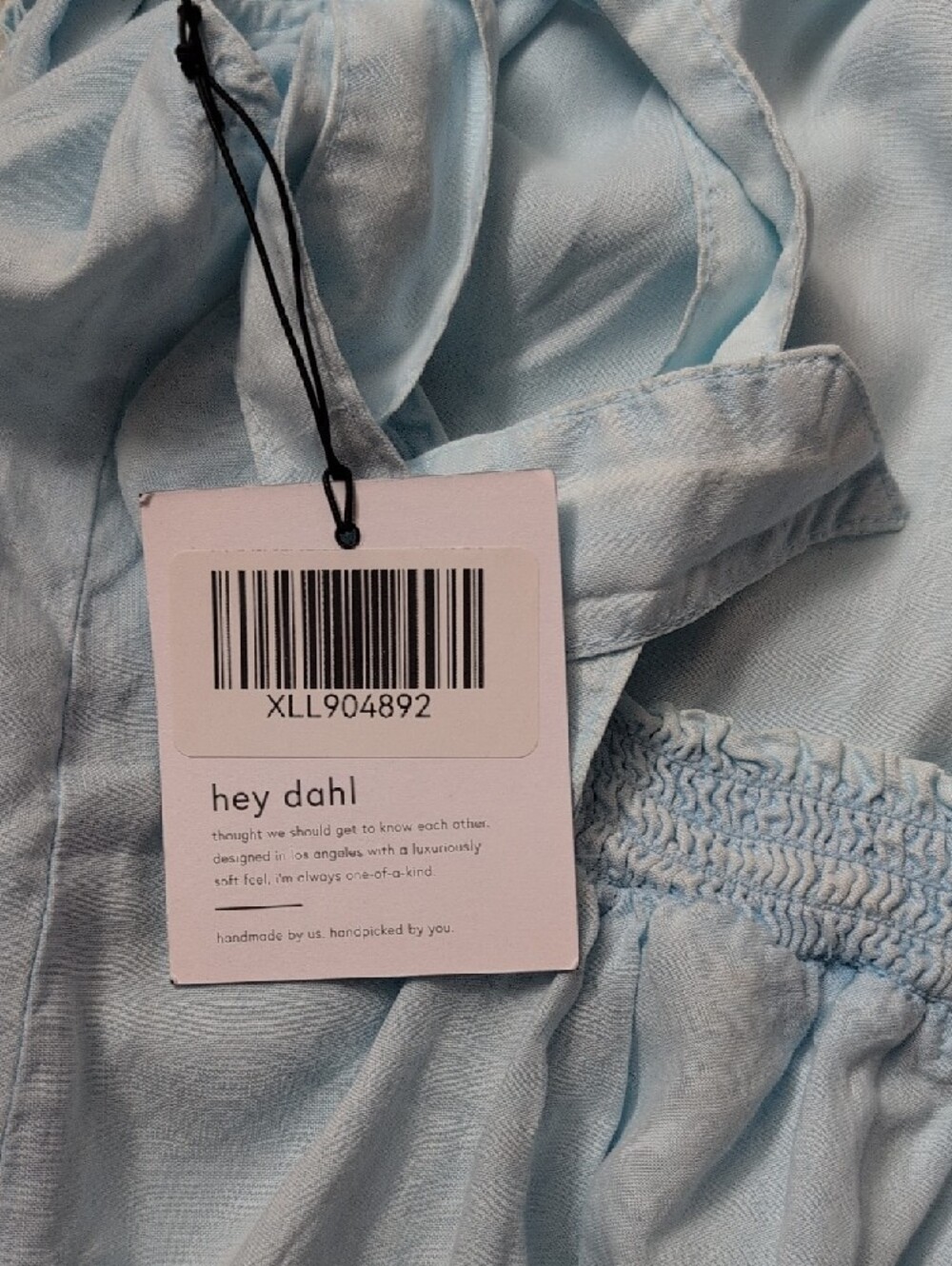 Bella Dahl Pale Blue Tie-Strap Maxi Dress - Picture 6 of 6